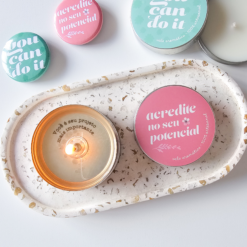 Vela aromática 20g com Frase Surpresa Sortidas - Dia das Mulheres
